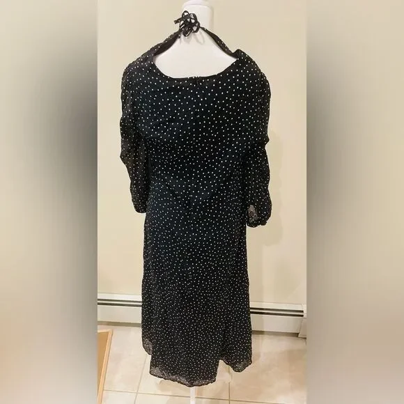 REFORMATION $278 heart shape ruffle Polka Dot Print Long Dress 14 - Picture 8 of 8
